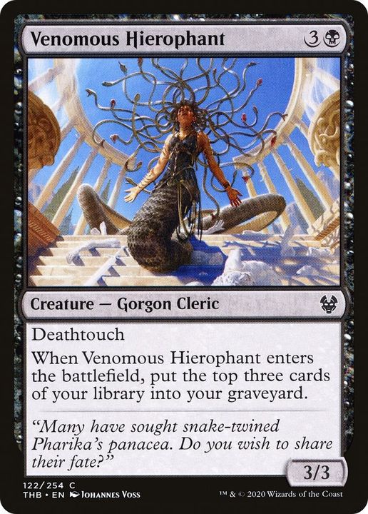 Venomous Hierophant in the group Magic the Gathering / Types / Colors / Black at Proxyprinters.com (57585)