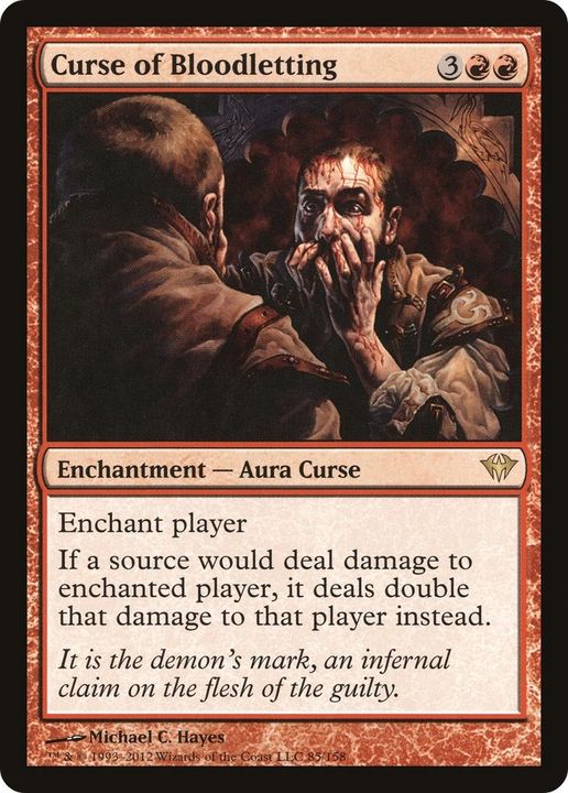 Curse of Bloodletting in the group Magic the Gathering / Types / Colors / Red at Proxyprinters.com (57587)