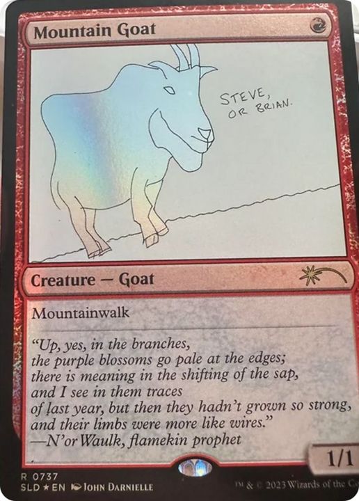 Mountain Goat in the group Magic the Gathering / Sets / Secret Lair / Secret Lair Drop at Proxyprinters.com (57607)