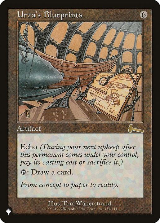 Urza's Blueprints in the group Magic the Gathering / Types / Artifacts / Artifact at Proxyprinters.com (5761)