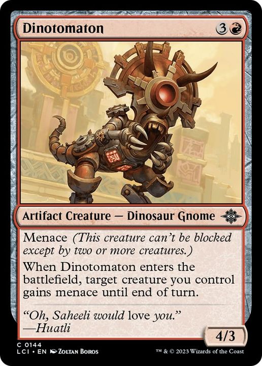 Dinotomaton in the group Magic the Gathering / Types / Colors / Red at Proxyprinters.com (57633)