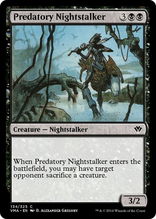 Predatory Nightstalker in the group Magic the Gathering / Types / Colors / Black at Proxyprinters.com (577)