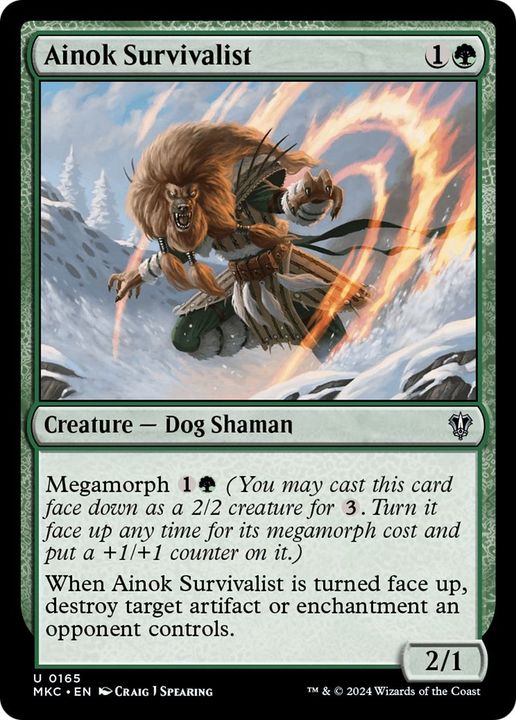 Ainok Survivalist in the group Magic the Gathering / Types / Colors / Green at Proxyprinters.com (5772)