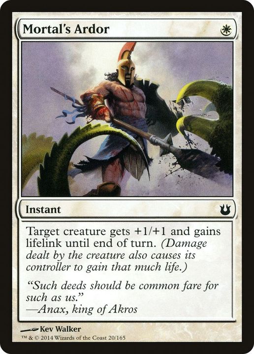 Mortal's Ardor in the group Magic the Gathering / Types / Colors / White at Proxyprinters.com (57728)