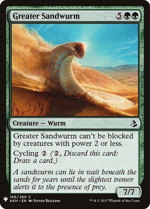 Greater Sandwurm in the group Magic the Gathering / Types / Colors / Green at Proxyprinters.com (57732)