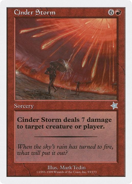 Cinder Storm in the group Magic the Gathering / Sets / Starter 1999 at Proxyprinters.com (57737)