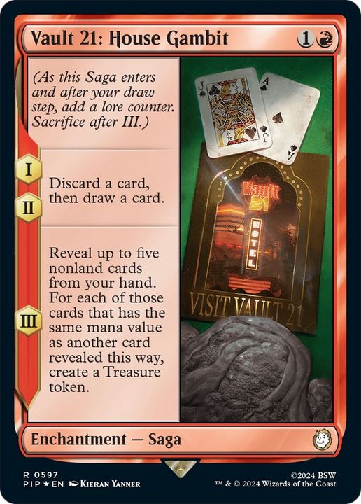 Vault 21: House Gambit in the group Magic the Gathering / Types / Colors / Red at Proxyprinters.com (5777)