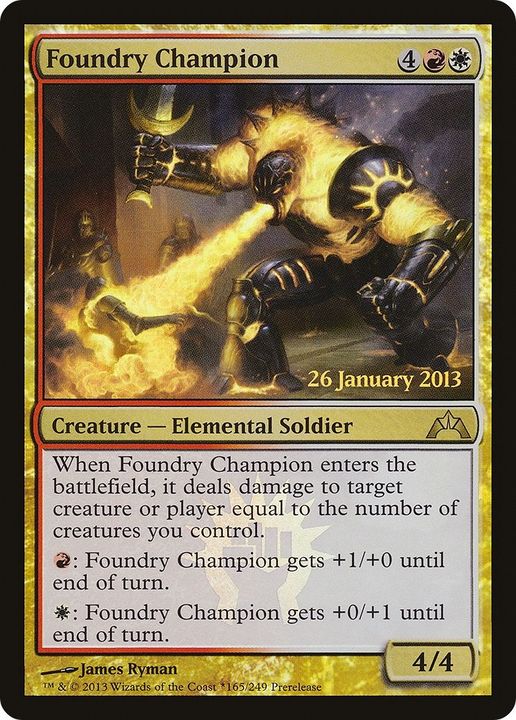 Foundry Champion in the group Magic the Gathering / Types / Colors / Multicolors / R, W at Proxyprinters.com (57771)