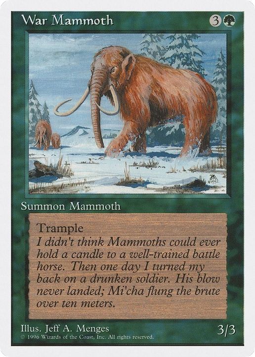 War Mammoth in the group Magic the Gathering / Types / Colors / Green at Proxyprinters.com (57777)