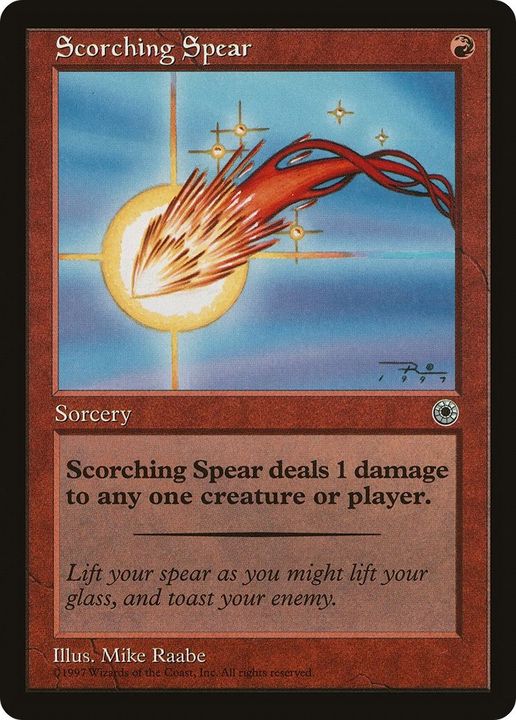 Scorching Spear in the group Magic the Gathering / Types / Colors / Red at Proxyprinters.com (57779)