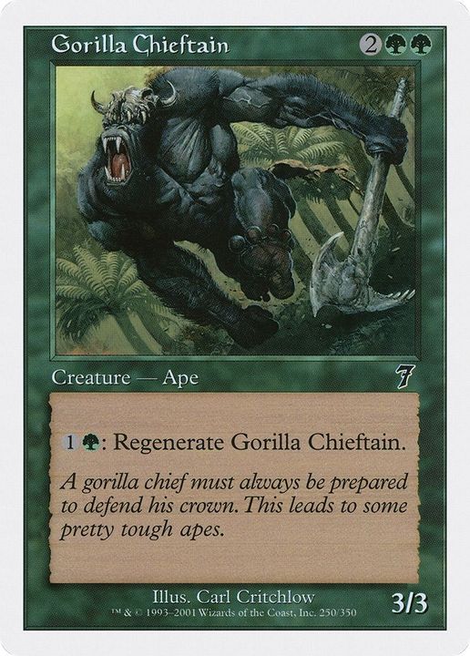 Gorilla Chieftain in the group Magic the Gathering / Types / Colors / Green at Proxyprinters.com (57849)