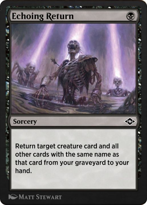 Echoing Return in the group Magic the Gathering / Types / Colors / Black at Proxyprinters.com (57853)