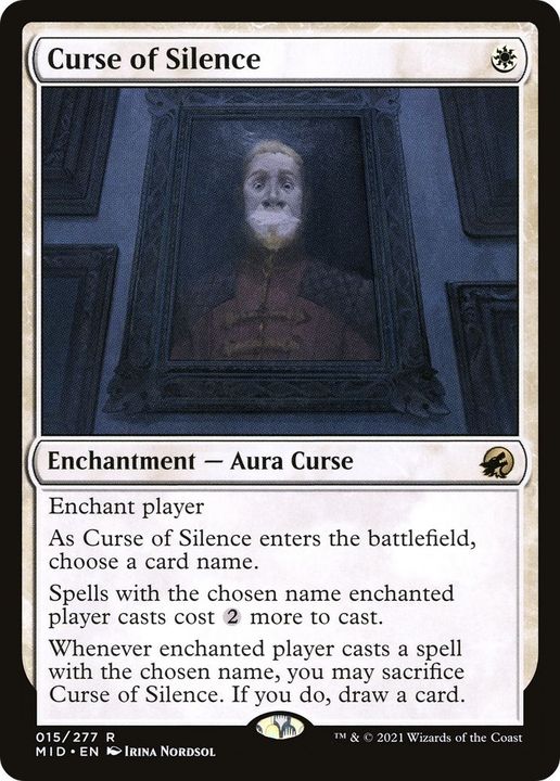 Curse of Silence in the group Magic the Gathering / Types / Colors / White at Proxyprinters.com (57854)