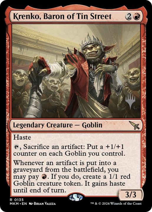 Krenko, Baron of Tin Street in the group Magic the Gathering / Types / Creatures / Goblin at Proxyprinters.com (57877)