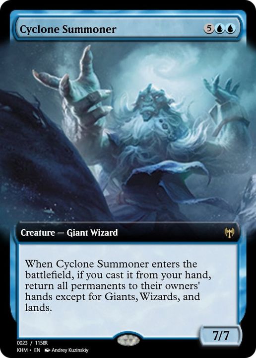 Cyclone Summoner in the group Magic the Gathering / Types / Creatures / Wizard at Proxyprinters.com (57881)