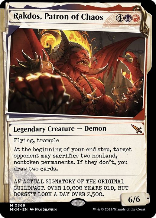 Rakdos, Patron of Chaos in the group Magic the Gathering / Types / Colors / Multicolors / B, R at Proxyprinters.com (57914)