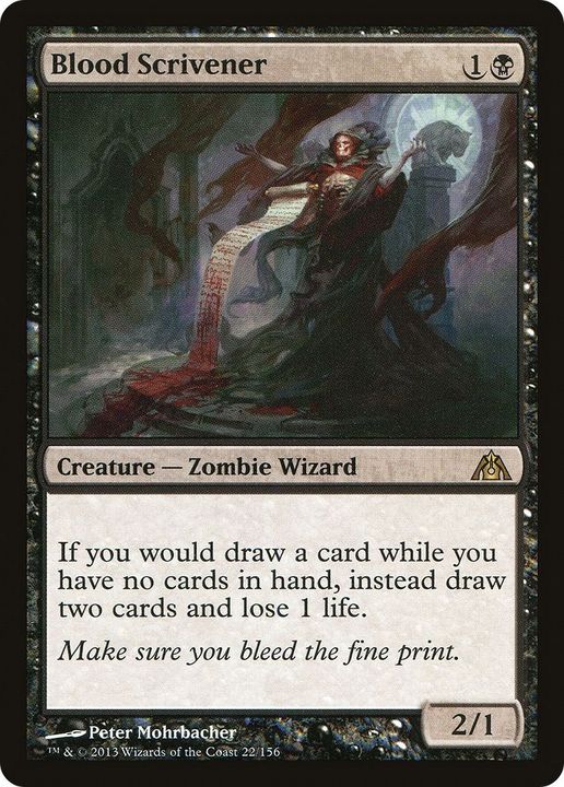 Blood Scrivener in the group Magic the Gathering / Types / Creatures / Wizard at Proxyprinters.com (57921)