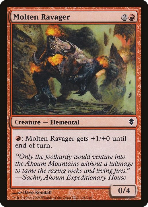 Molten Ravager in the group Magic the Gathering / Types / Colors / Red at Proxyprinters.com (57952)