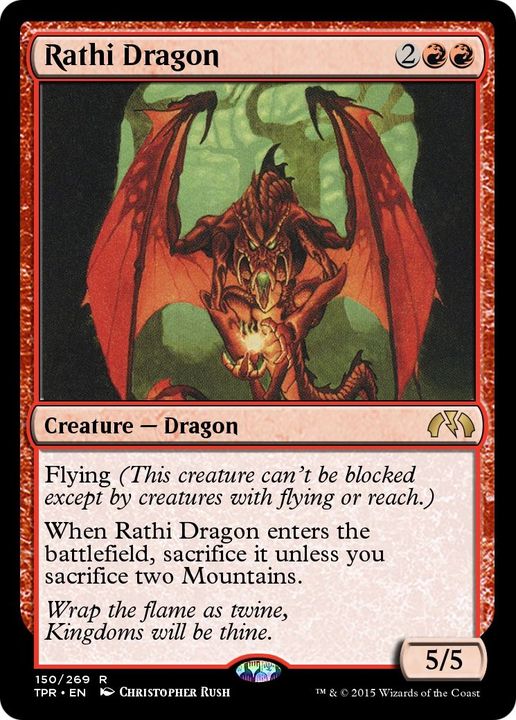 Rathi Dragon in the group Magic the Gathering / Sets / Tempest Remastered at Proxyprinters.com (57959)