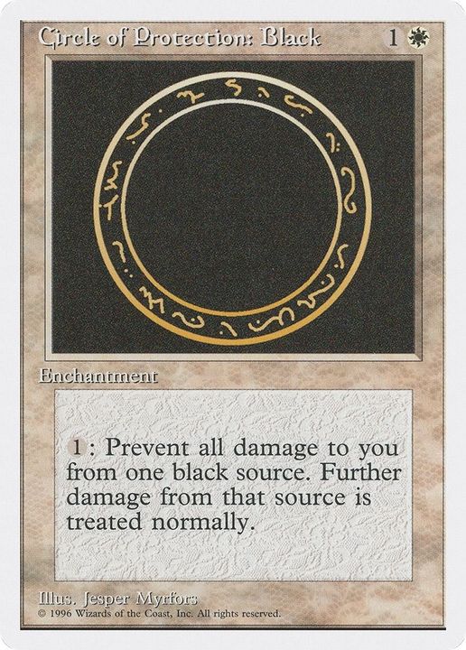 Circle of Protection: Black in the group Magic the Gathering / Types / Enchantment / Enchantment at Proxyprinters.com (57981)