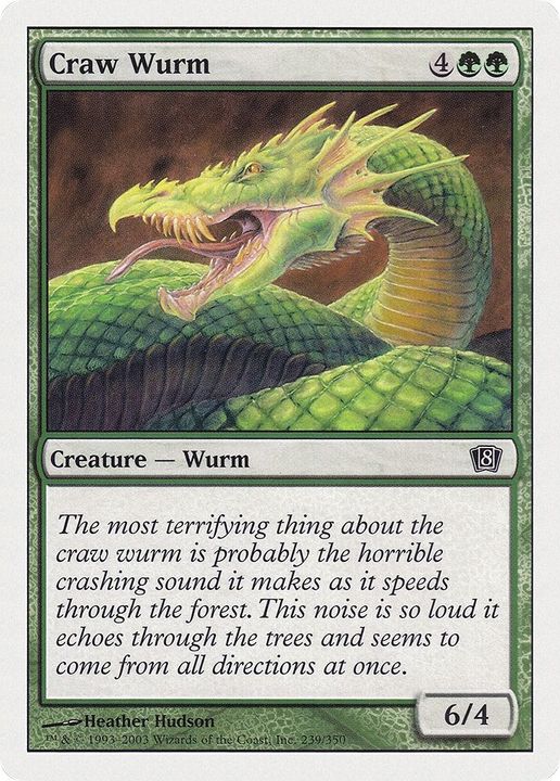 Craw Wurm in the group Magic the Gathering / Types / Colors / Green at Proxyprinters.com (57999)