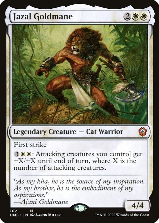 Jazal Goldmane in the group Magic the Gathering / Types / Creatures / Warrior at Proxyprinters.com (58021)