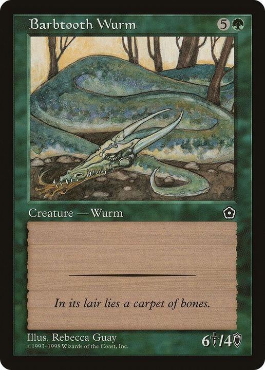 Barbtooth Wurm in the group Magic the Gathering / Types / Colors / Green at Proxyprinters.com (5804)