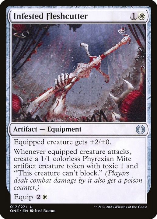 Infested Fleshcutter in the group Magic the Gathering / Types / Artifacts / Artifact at Proxyprinters.com (58055)