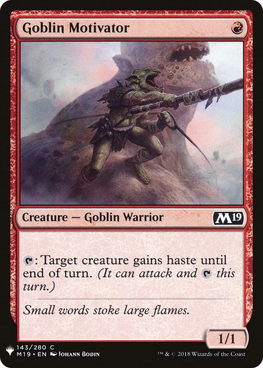 Goblin Motivator in the group Magic the Gathering / Types / Creatures / Warrior at Proxyprinters.com (58071)