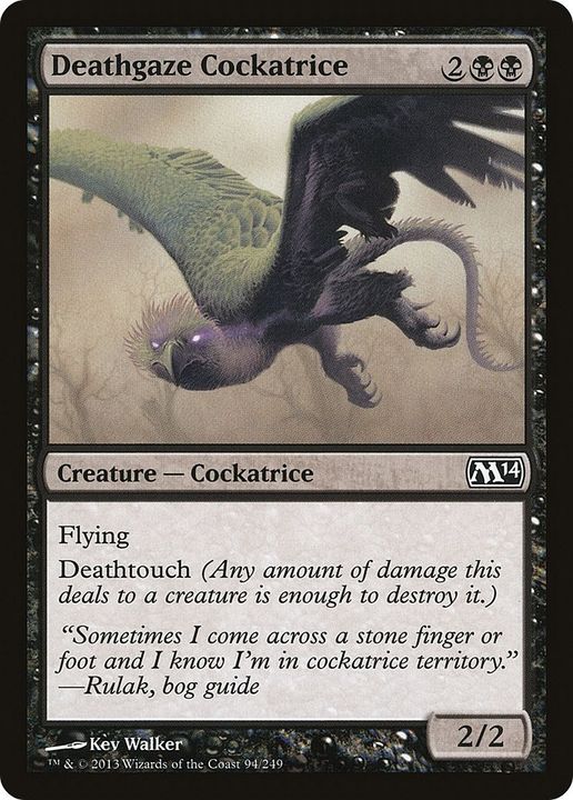 Deathgaze Cockatrice in the group Magic the Gathering / Types / Colors / Black at Proxyprinters.com (58081)