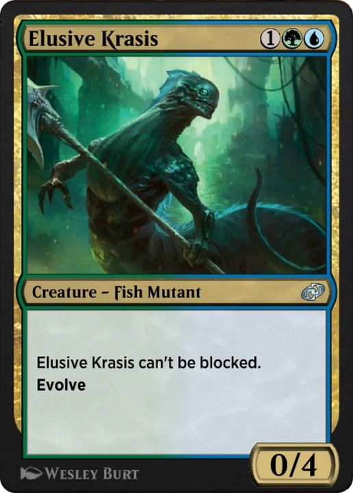 Elusive Krasis in the group Magic the Gathering / Types / Colors / Multicolors / G, U at Proxyprinters.com (58110)