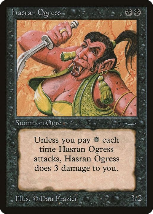 Hasran Ogress in the group Magic the Gathering / Types / Colors / Black at Proxyprinters.com (58112)