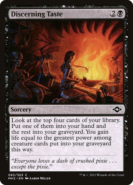 Discerning Taste in the group Magic the Gathering / Types / Colors / Black at Proxyprinters.com (58123)