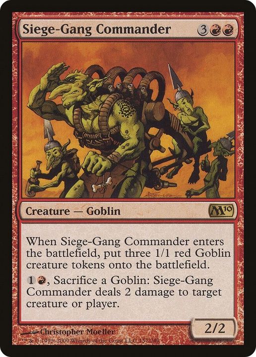 Siege-Gang Commander in the group Magic the Gathering / Types / Creatures / Goblin at Proxyprinters.com (58153)