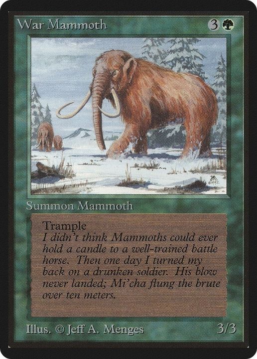 War Mammoth in the group Magic the Gathering / Types / Colors / Green at Proxyprinters.com (58183)