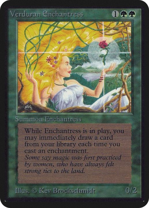 Verduran Enchantress in the group Magic the Gathering / Sets / Limited Edition Alpha at Proxyprinters.com (58233)