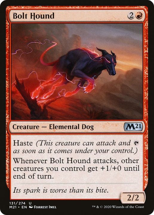 Bolt Hound in the group Magic the Gathering / Types / Colors / Red at Proxyprinters.com (58242)