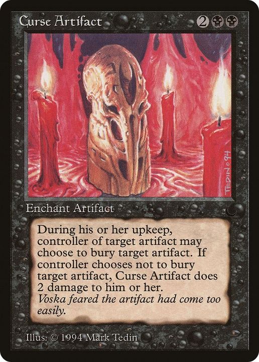 Curse Artifact in the group Magic the Gathering / Types / Colors / Black at Proxyprinters.com (58306)