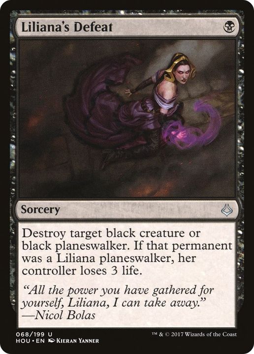 Liliana's Defeat in the group Magic the Gathering / Types / Colors / Black at Proxyprinters.com (5832)