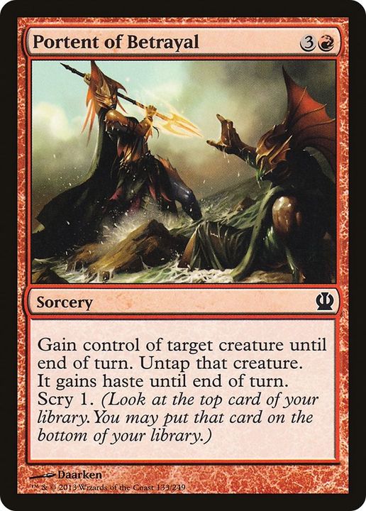 Portent of Betrayal in the group Magic the Gathering / Types / Colors / Red at Proxyprinters.com (58322)