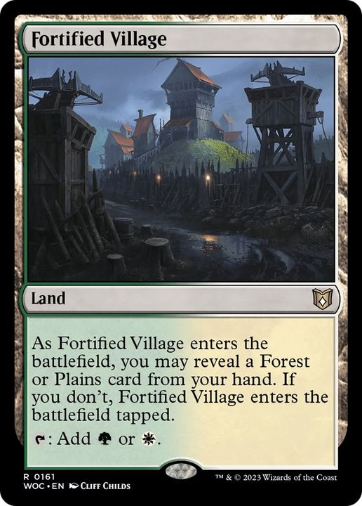 Fortified Village in the group Magic the Gathering / Sets / Wilds of Eldraine Commander Tokens at Proxyprinters.com (58336)