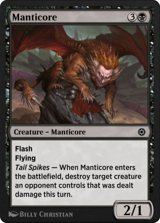 Manticore in the group Magic the Gathering / Types / Colors / Black at Proxyprinters.com (58338)