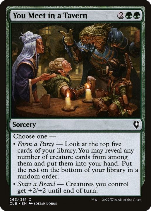 You Meet in a Tavern in the group Magic the Gathering / Types / Colors / Green at Proxyprinters.com (58346)