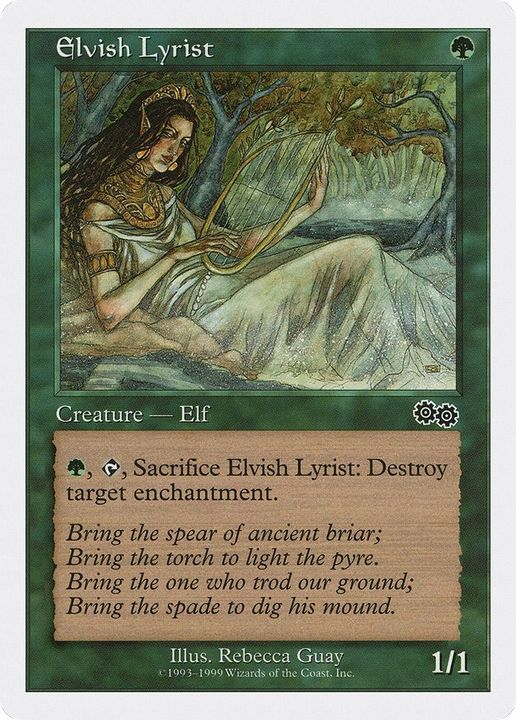 Elvish Lyrist in the group Magic the Gathering / Types / Creatures / Elf at Proxyprinters.com (58348)