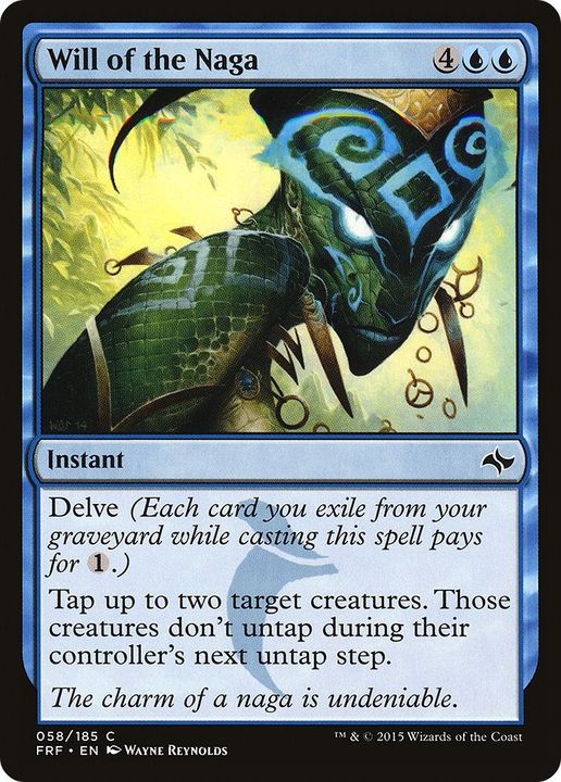 Will of the Naga in the group Magic the Gathering / Types / Colors / Blue at Proxyprinters.com (58365)