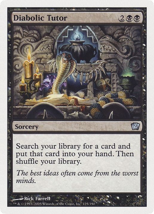 Diabolic Tutor in the group Magic the Gathering / Types / Colors / Black at Proxyprinters.com (58397)