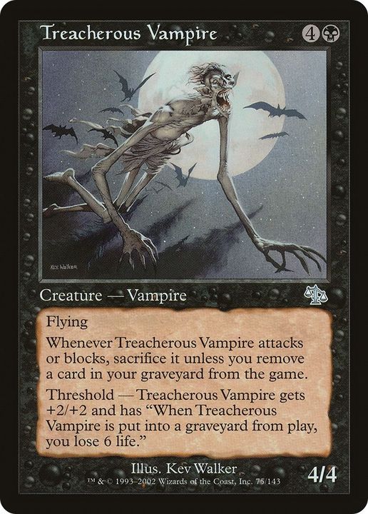 Treacherous Vampire in the group Magic the Gathering / Types / Colors / Black at Proxyprinters.com (58402)