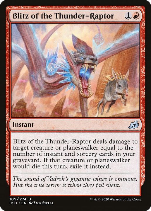 Blitz of the Thunder-Raptor in the group Magic the Gathering / Types / Colors / Red at Proxyprinters.com (58428)