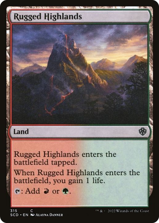 Rugged Highlands in the group Magic the Gathering / Types / Colors / Colorless at Proxyprinters.com (58474)