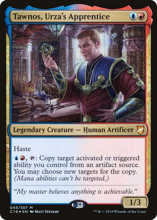 Tawnos, Urza's Apprentice in the group Magic the Gathering / Types / Colors / Multicolors / R, U at Proxyprinters.com (58478)